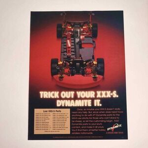Team Losi RC XXX-S Dynamite Print Ad RC Racing Chassis Decor Collector Display
